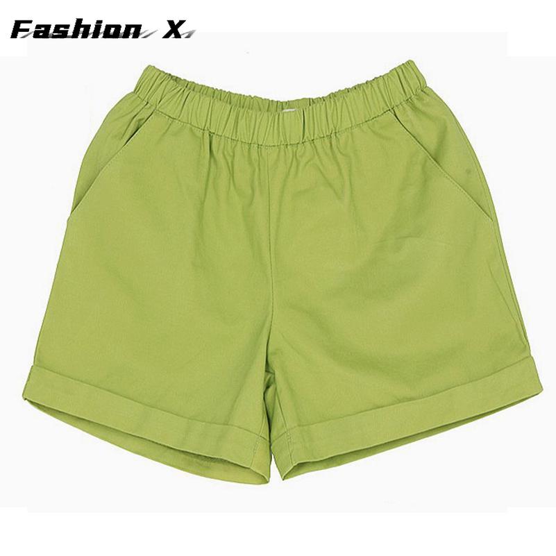 Sommerliche weite Hose Damen Einfarbig Übergröße Shorts