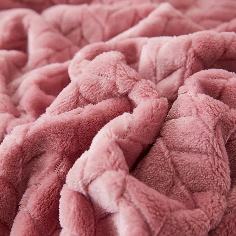 Strip Plush Sofa Towel Knitted Blanket Plaid Sofa Cover Bedside Blankets Living Room Home Decor Throw Blanket Sofa Blanket