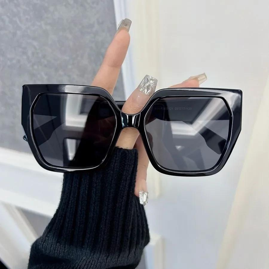 Designer Cat Eye Sunglasses Women Men Trendy Brand Square Sun Glasses Female Male Big Frame Mirror Classic