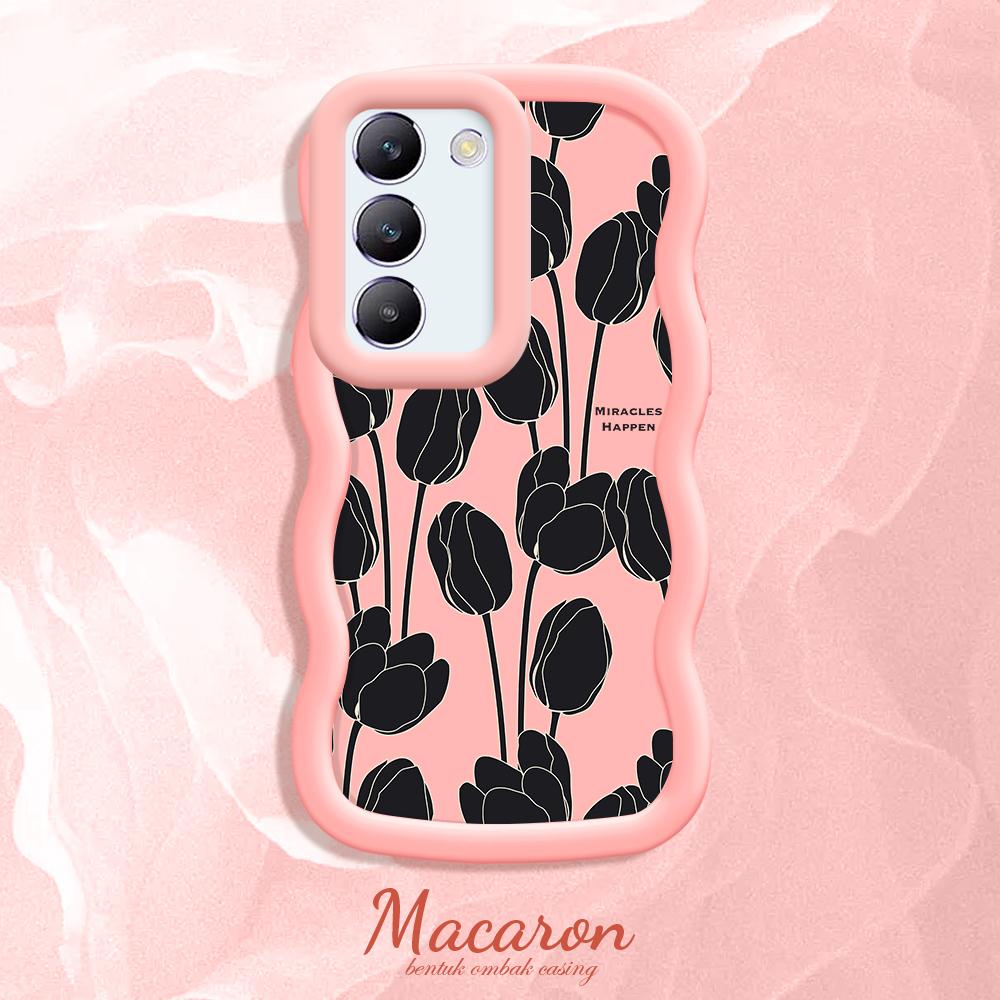 

Окрашенный узор Big Wave Edge Мягкий силиконовый материал Macaron чехол для телефона противоударный защитный резиновый чехол для OnePlus Vivo Motorola Moto Motorola Moto E14