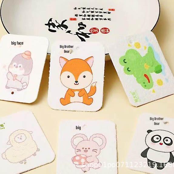 Compressed Wood Pulp Cotton Sponge: Non-Stick Oil Dishcloth, Scouring Pad, Magic Eraser, and Pot Scrubber