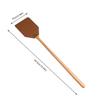 1PC Leather Fly Swatter with 19" Long Wood Handle Sturdy Durable Flyswatter for Indoor and Outdoor Pest Control Rustic Swatter