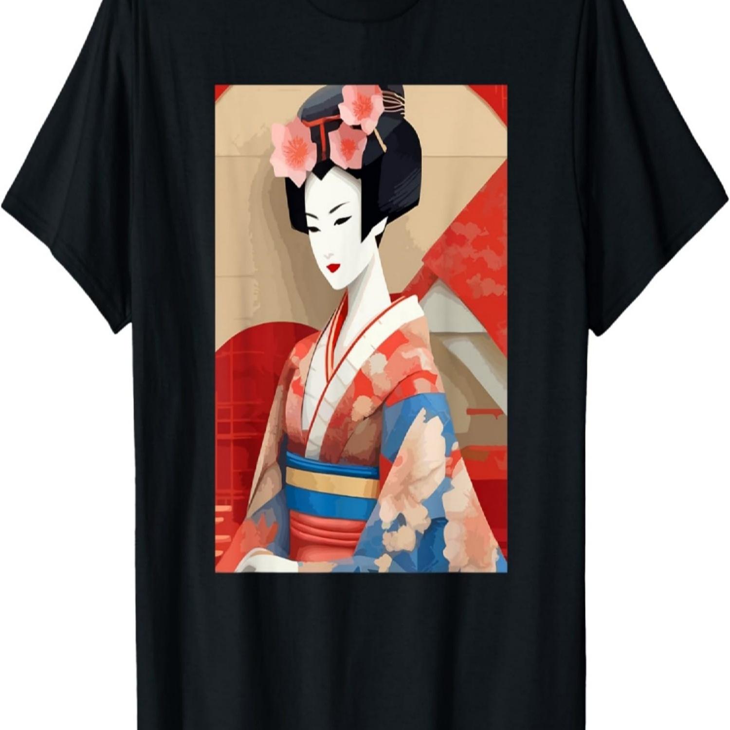 

painting landscape _Fuji and cherry blossoms_ T-Shirt(1) S чёрный