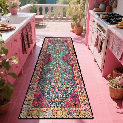 Bohemian Style Carpet - Durable And Easy To Clean - Restaurant Floor Mat, Corridor Passageway Floor Pad, Home Decoration