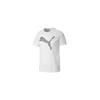 PUMA T Shirts Men's White Crew Neck Moderate Straight Fit 852308-02