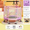 Children's Indoor Trampoline & Swing Set with Anti-Tip Safety Bar