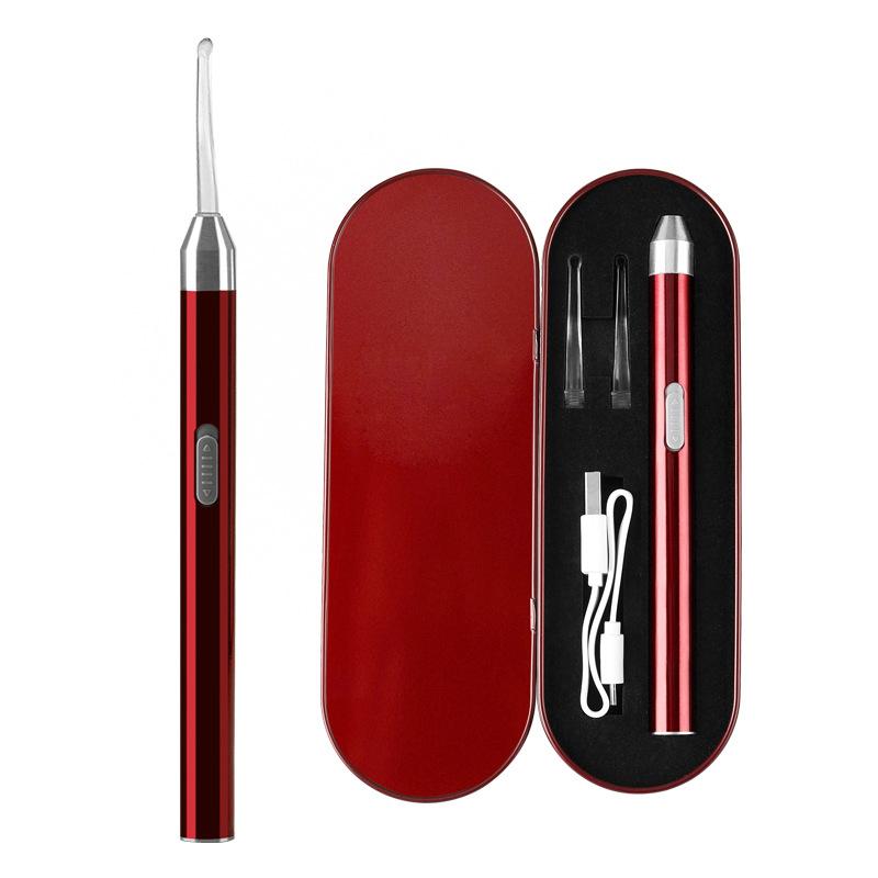 Adults Kids USB Charging LED Ear Cleaner LED Flashlight Ear Pick Ear Care Tools