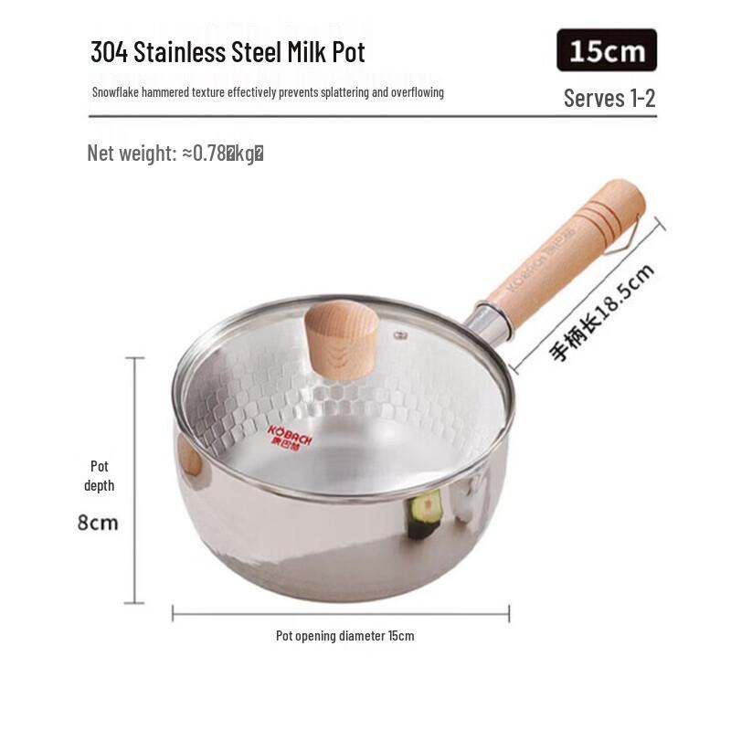 Combah 304 Stainless Steel Saucepan 18cm