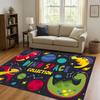 2026 New Space Dinosaur Cartoon Dino Art Living Room Non-Slip Area Rug Carpet for Bedroom Kids Playroom Sofa,Home Decor Doormat