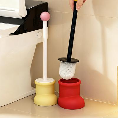 Kreative Stiefel Toilettenbürste Haushalt Reinigungs Toilettenbasis Langer Griff Reinigungsbürsten-Set Badezimmer Dekoration Toilettenartikel