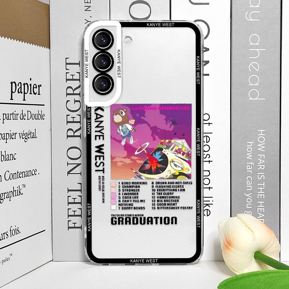 Lustige K-Kanye West Yee Poster Handyhülle für Samsung Galaxy S25 S24 S23 Ultra S22 Plus S21 FE 5G Weiche Hüllen Transparente Fundas