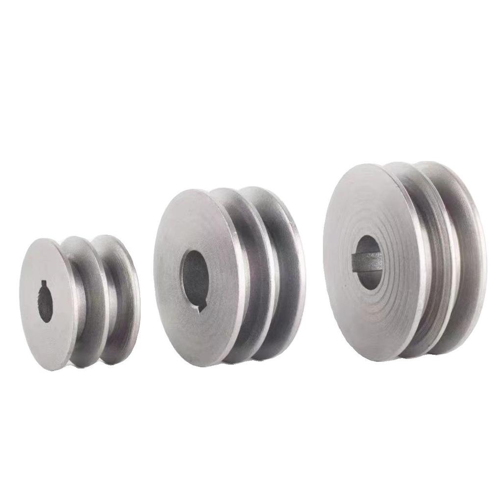 Gusseiserne Doppelnut-Riemenscheibe für Motor-Keilriemen, 60-100 mm, Typ A/B