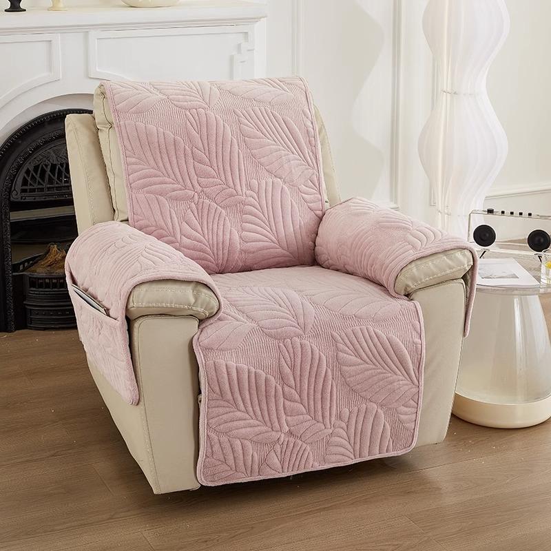 Plush Chivas Sofa Cushion Non-Slip Solid Color Universal CHEERS First Class Single Electric Sofa Cover