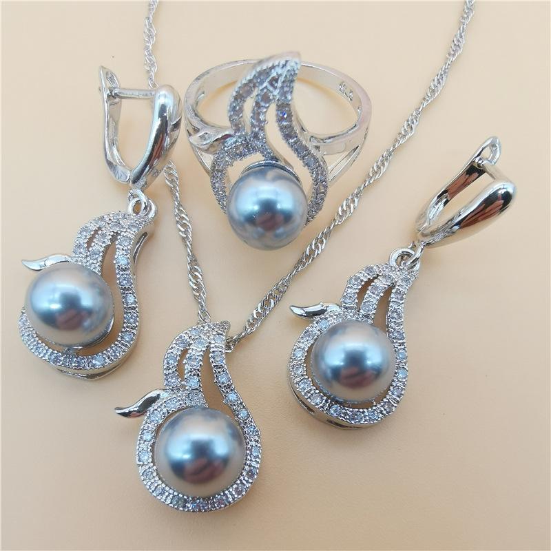 Handmade Pearl Set Freshwater Pearl Sweet Temperament Style AAA Haoshi Jewelry