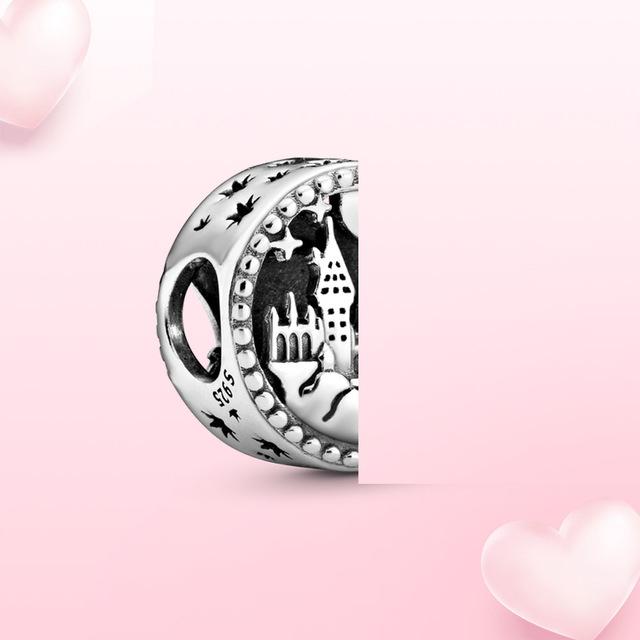 100% 925 Sterling Silver Přívěsek Millenium Falcon Falcon Přívěsek Fit Originální módní šperky Dámský náramek DIY dárek