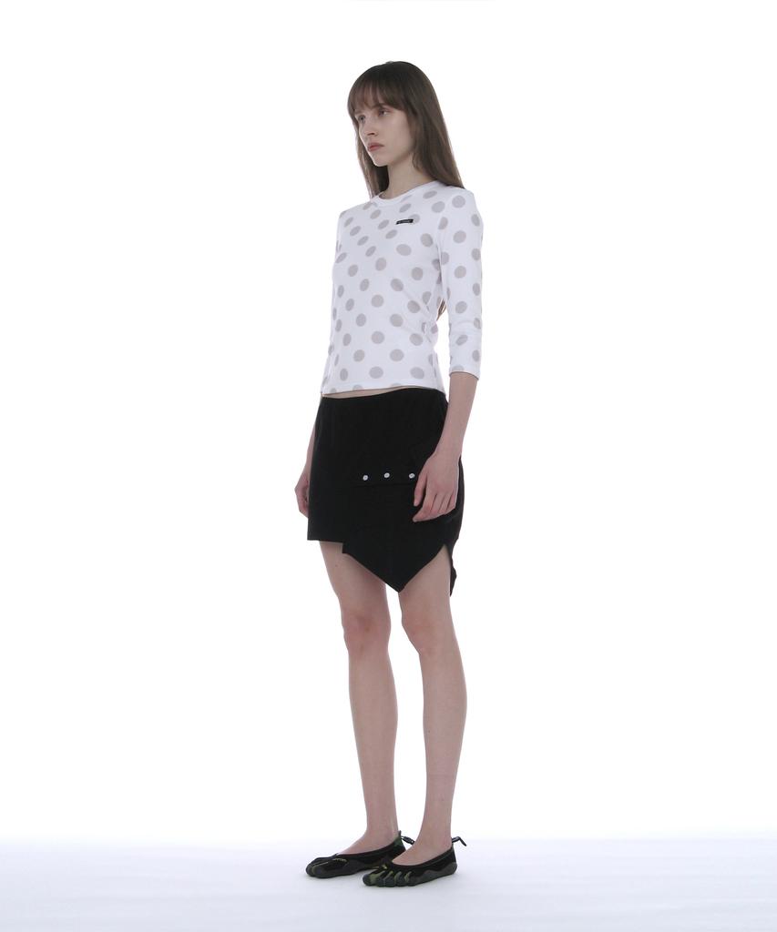 Partimento Woman Reworked Polo Mini Skirt_Black