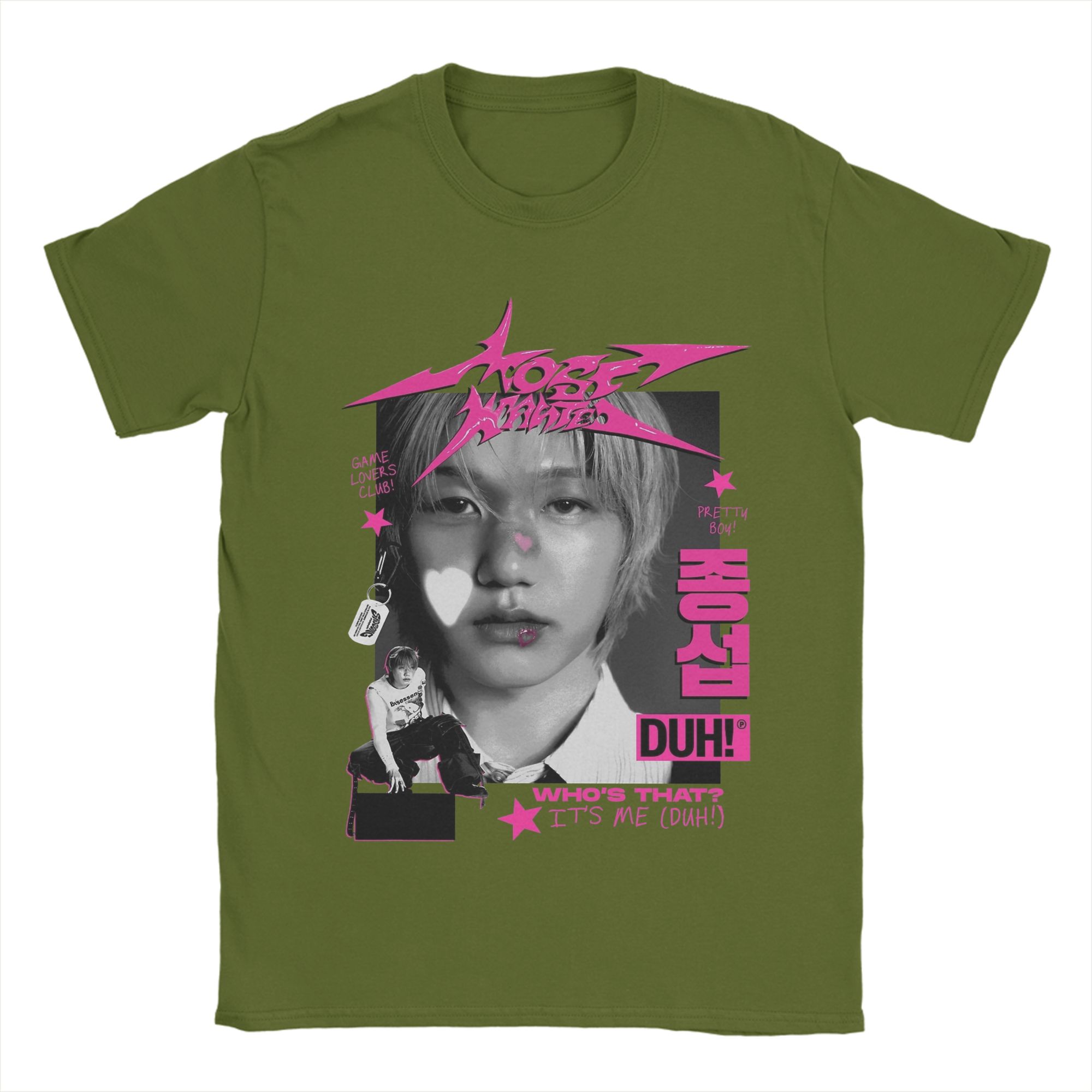 

P1harmony Jongseob Футболки для мужчин Хлопковые Забавные Футболки Круглый вырез Футболки с коротким рукавом Одежда С принтом 4XL