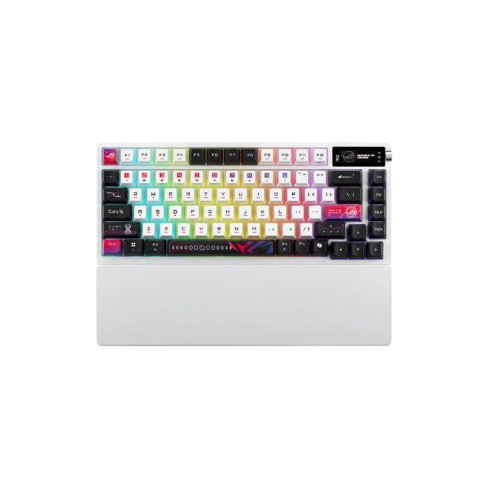 Mechanická klávesnice - Asus - ROG Azoth X - RGB - Bluetooth 5.1 - Integrovaný OLED displej