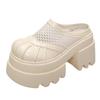 Fashion 2025 Summer Women's Fashion Outdoor Sandals Thick Platform Elevator new Hollow Mesh Breathable Best Seller Closed Toe Slippers