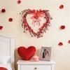 Decorate The Living Room And Bedroom With A Heart,Shaped Rose Wreath For Valentine'S Day