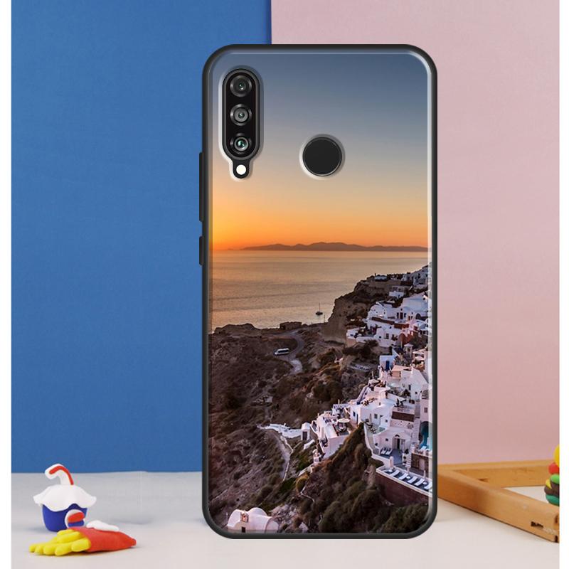 Oia Santorini Greece For Huawei Nova 8i 7i 11i 12i 12s 9 10 SE Y90 Y60 Y70 Y72 Y61 Y91 P30 P40 Lite P60 Pro Case