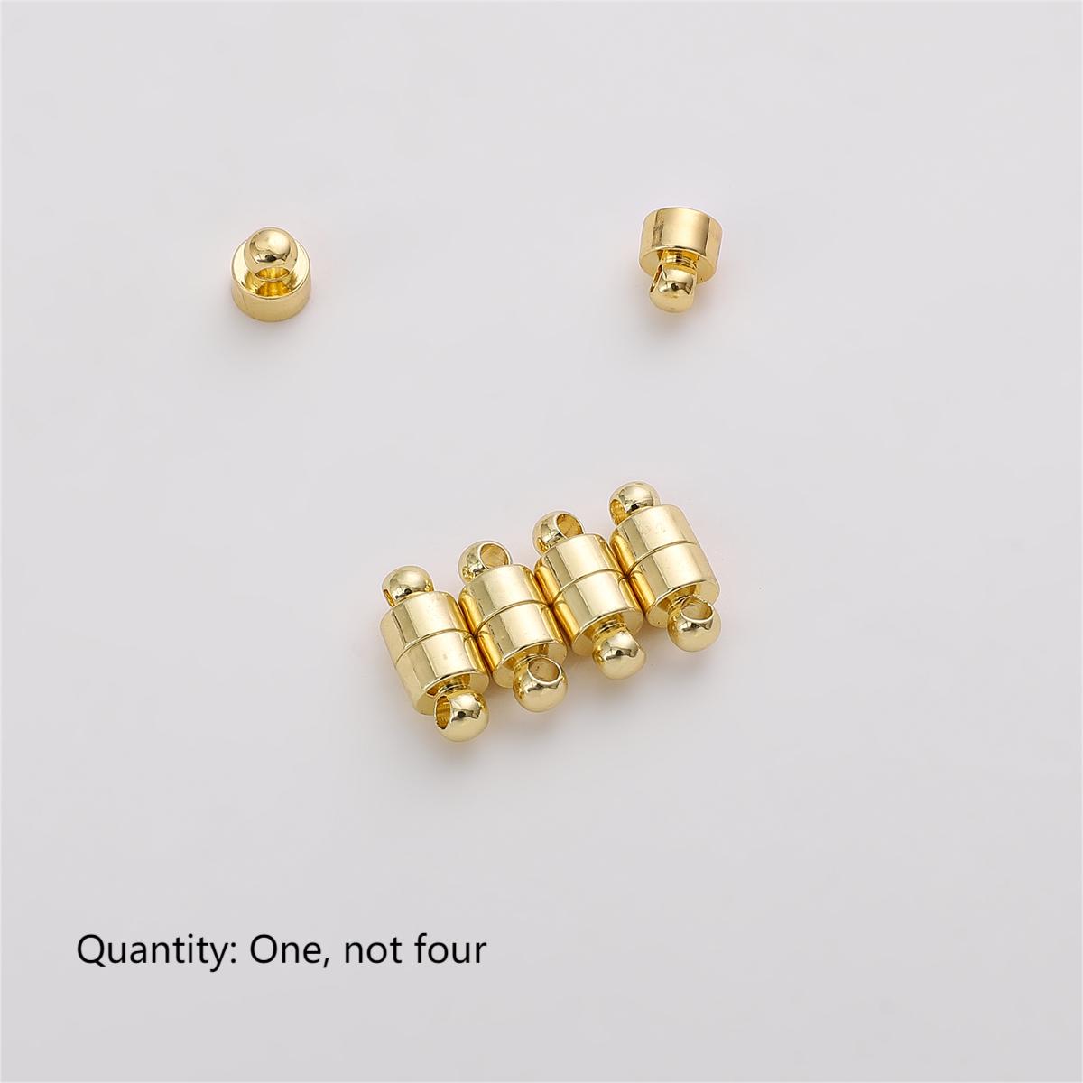 

Виберіть розмір мідної циліндричної магнітної пряжки для виготовлення ювелірних виробів своїми руками браслет намисто аксесуари 5*12mm золотий