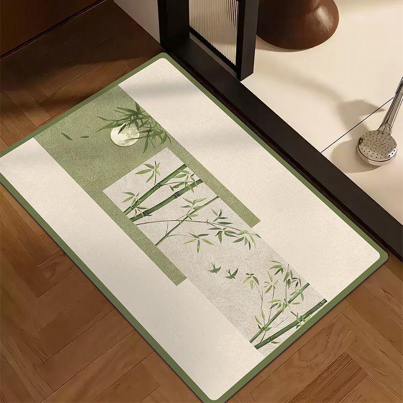 Medieval Style Diatom Mud Floor Mat, Advanced Sense Toilet Non-Slip Floor Mat, Bathroom Absorbent Floor Mat, Toilet Quick-Drying Floor Mat