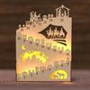 25 Days Movable Figure Christmas Countdown Calendar, 2025 Wooden Christmas Advent Calendar, Wooden Christmas Decoration Lights