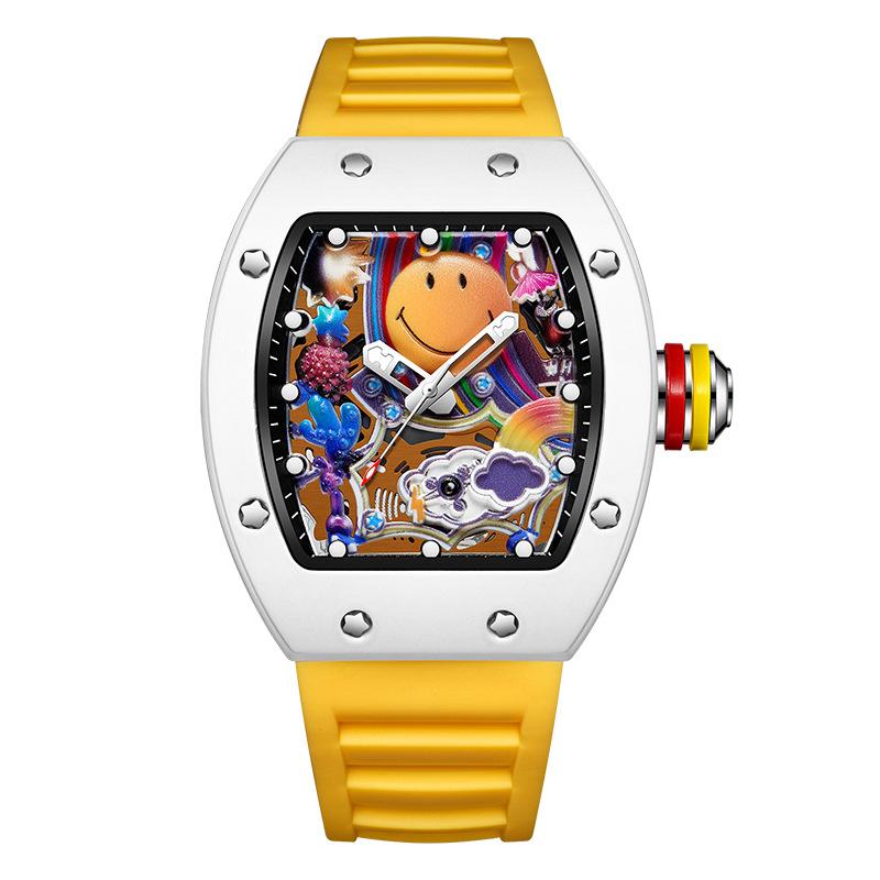 Miller Smiley Watch Men s Fashion Watch Hollow Quartz Watch
