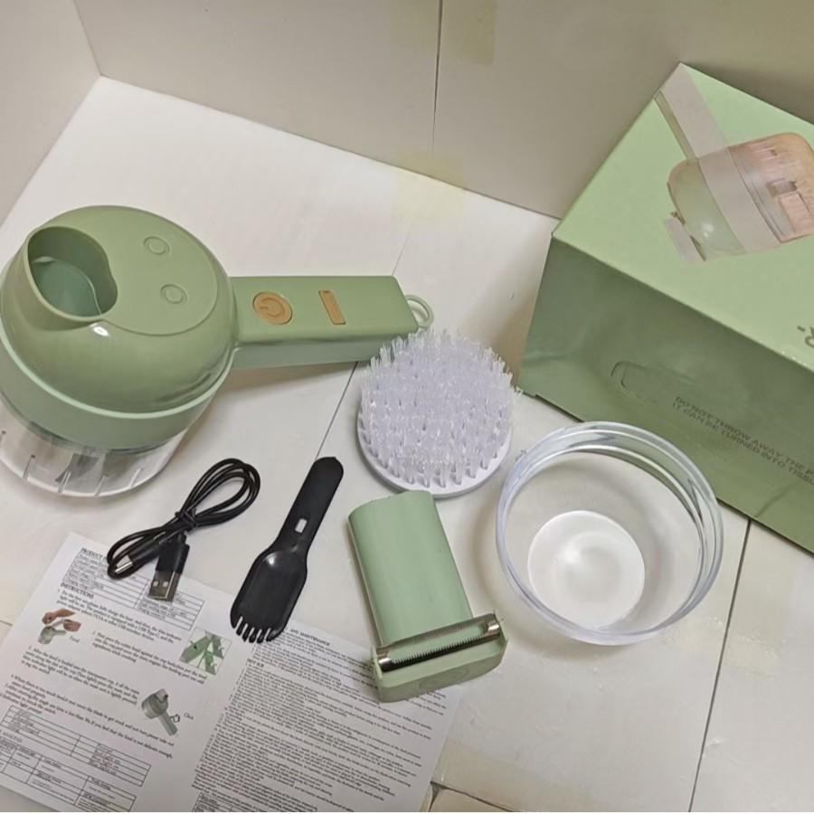 Gatling Electric Vegetable Cutter & Garlic Mincer: Multi-functional Kitchen Slicer for Garlic and Peppers