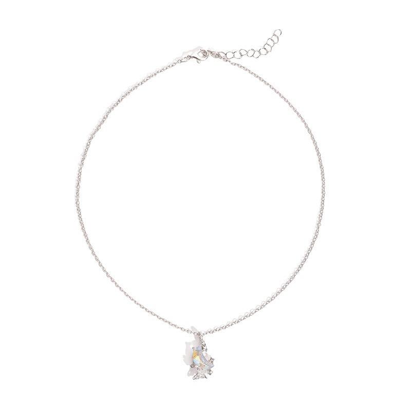 Alloy Butterfly Jewelry Diamond Star Pendant Niche Versatile Moon Necklace