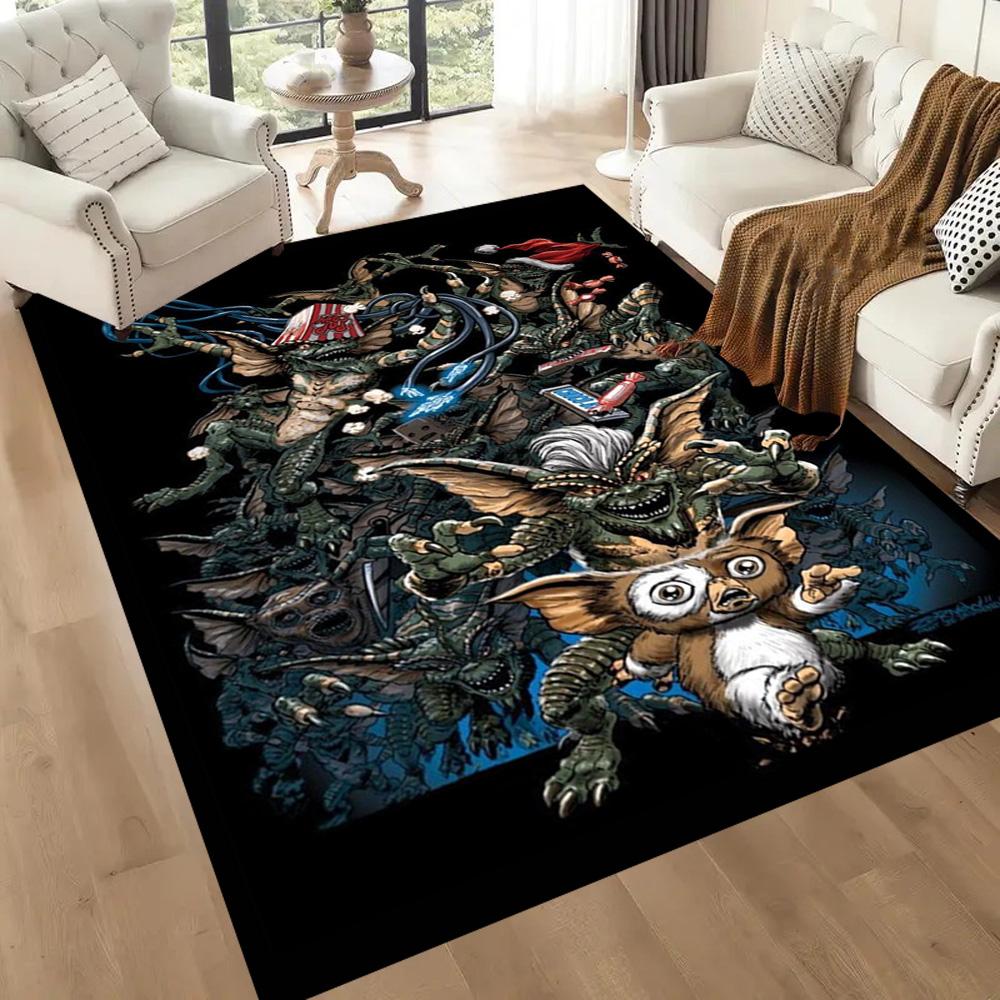 Gremlins 30th Anniversary Poster Square rugs are a great choice for living rooms, bedrooms, home décor, and as gifts.