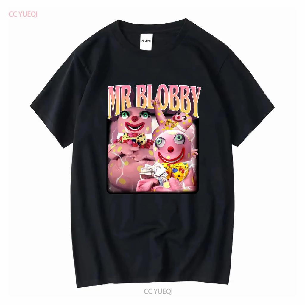 Limited Mr Blobby T Shirt Oversize SweaT BGL long or short sleeves vintage Washed Versatile Top For Everyday Wear