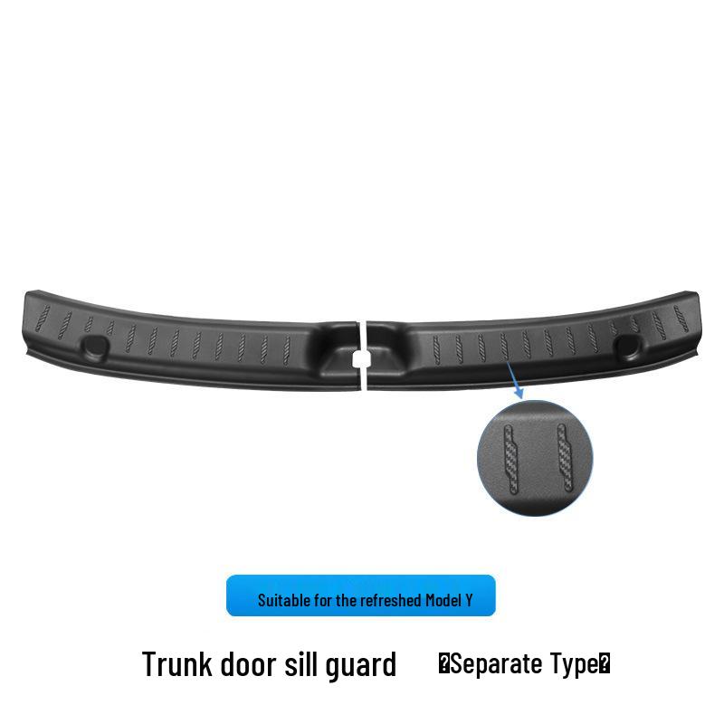 

Tesla Model Y Trunk Protector: Full Coverage Sill & Tailgate Strip.