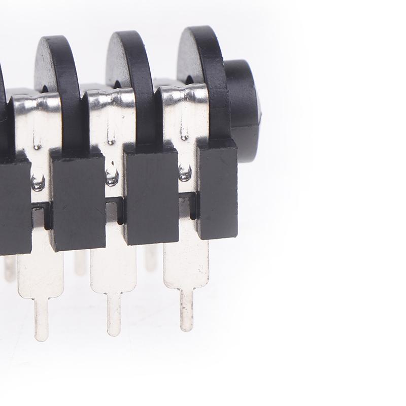 5 Stücke Stereo Typ Audio Jack Pcb Panel Mount 6 Pin 1/4 "6,35 Mm Dual Channel Weibliche Stereo Kopfhörer Buchsen buchse Telefon Jack