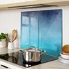 Multifunctional Decorative Kitchen Boards Tempered Glass Smoked 2X30X52 Cm