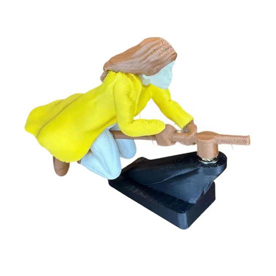 

Декор для автомобиля Динамический эффект полета Игрушка со стабильным нескользящим основанием Приборная панель автомобиля Летающая кукла Дрифт Поворот Волшебник Метла Декор Girl