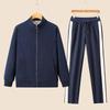 Women's Spring & Autumn Casual Running Two-Piece Set: Long Sleeve Top & Loose Pants, Breathable & Fashionable