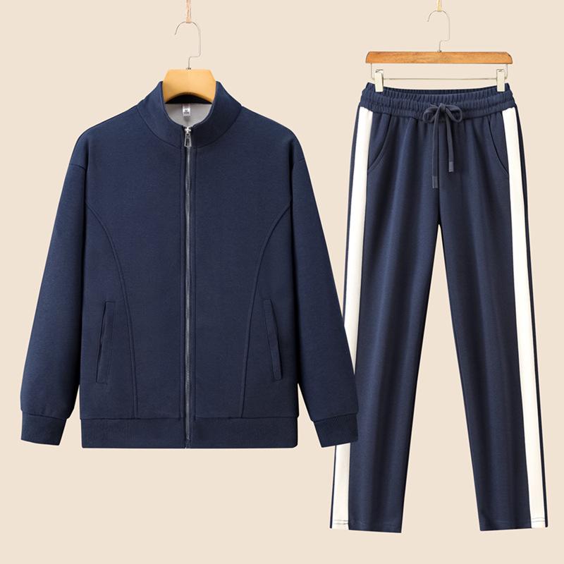 Women's Spring & Autumn Casual Running Two-Piece Set: Long Sleeve Top & Loose Pants, Breathable & Fashionable