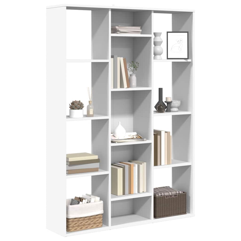 Libreria Divisoria Bianca 100 x 24 x 140 cm Legno Ingegnerizzato