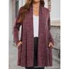 Women S Loose Lightweight Long Sleeve Cardigan With Pockets