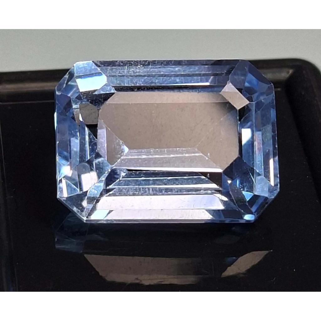 Blue Aquamarine Natural 15-17 Ct Emerald Cut Fabulous Certified Loose Gemstone