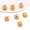 Resin Solid Colored One Eyed Monster Beads Pendant Charms for Jewelry Findings DIY Necklace Bracelet Accessories