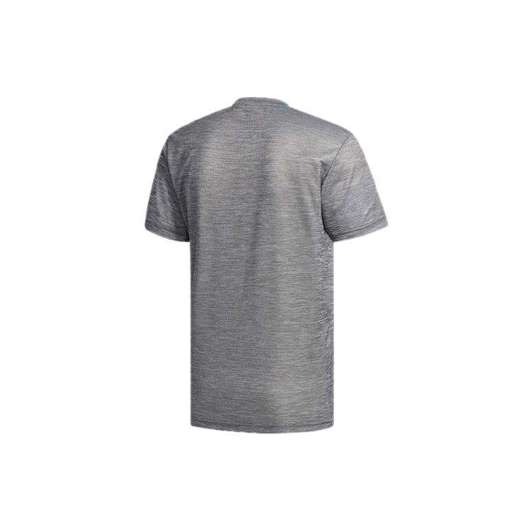 adidas T Shirts Men's Gray Crew Neck Moderate Straight Fit FL0323