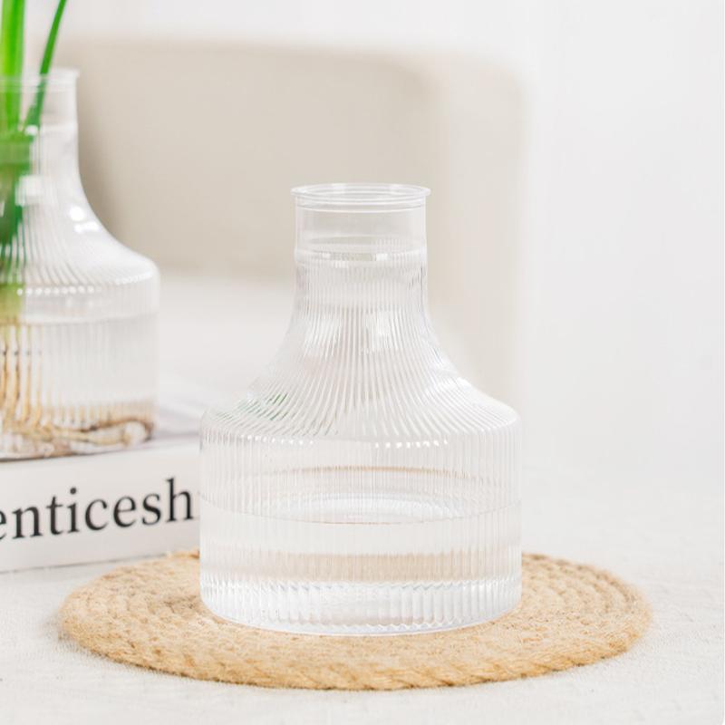 Mini Plastic Vase Modern Style Sample Transparent Vases Hydroponics Plant Flower Container Living Room Decor Table Ornaments