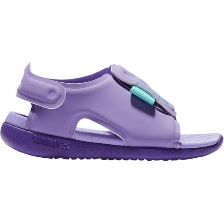 Nike Sunray Adjust 5 PU Polyurethane Low top Toddler Shoes Purple Infant And Toddler AJ9077-500