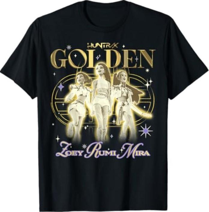 Huntrix Golden Zoey Rumi Mira Retro T-Shirt XXL