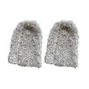 Women Vintage Warm Curly Furry Solid Color Leg Warmers Leg Covers Aesthetic Fuzzy Plush Boot Cuffs Socks for Winter Days