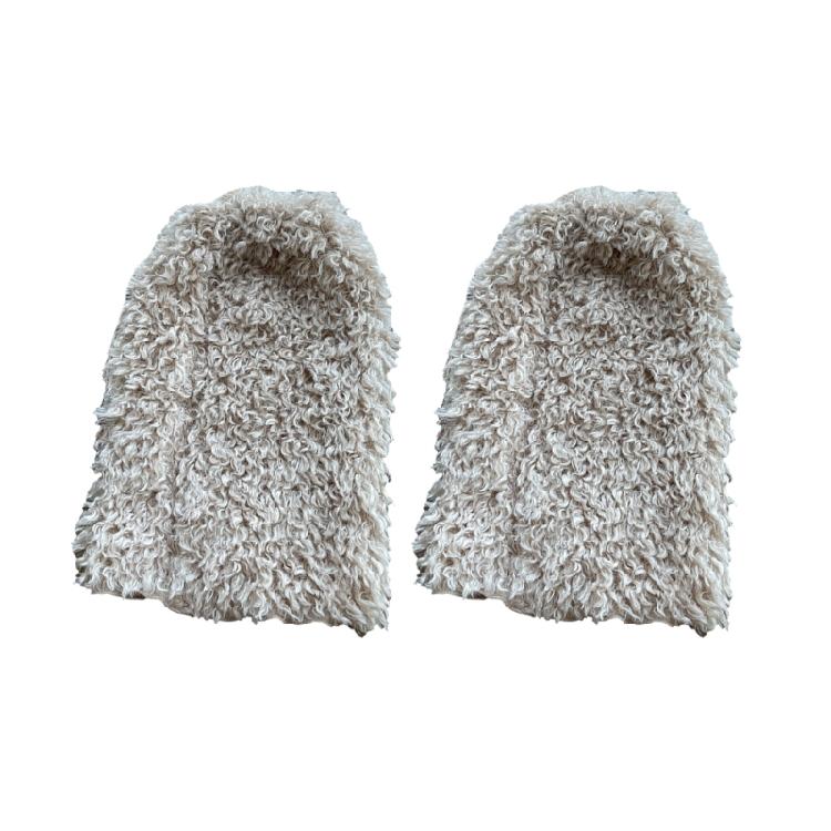 Women Vintage Warm Curly Furry Solid Color Leg Warmers Leg Covers Aesthetic Fuzzy Plush Boot Cuffs Socks for Winter Days