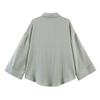 European and American style, new women's clothing, foreign style, fashionable and fashionable loose wide-sleeved shirt 8741029